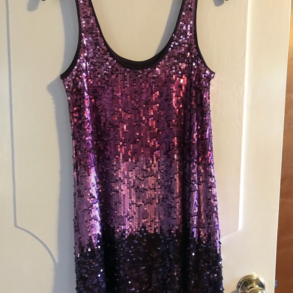 Sequined tank dress